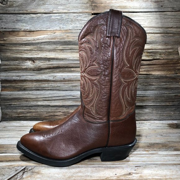 NEW Tony Lama 7913 American Bay Brown Leather Cowboy Western Boots Men 9… main image 4